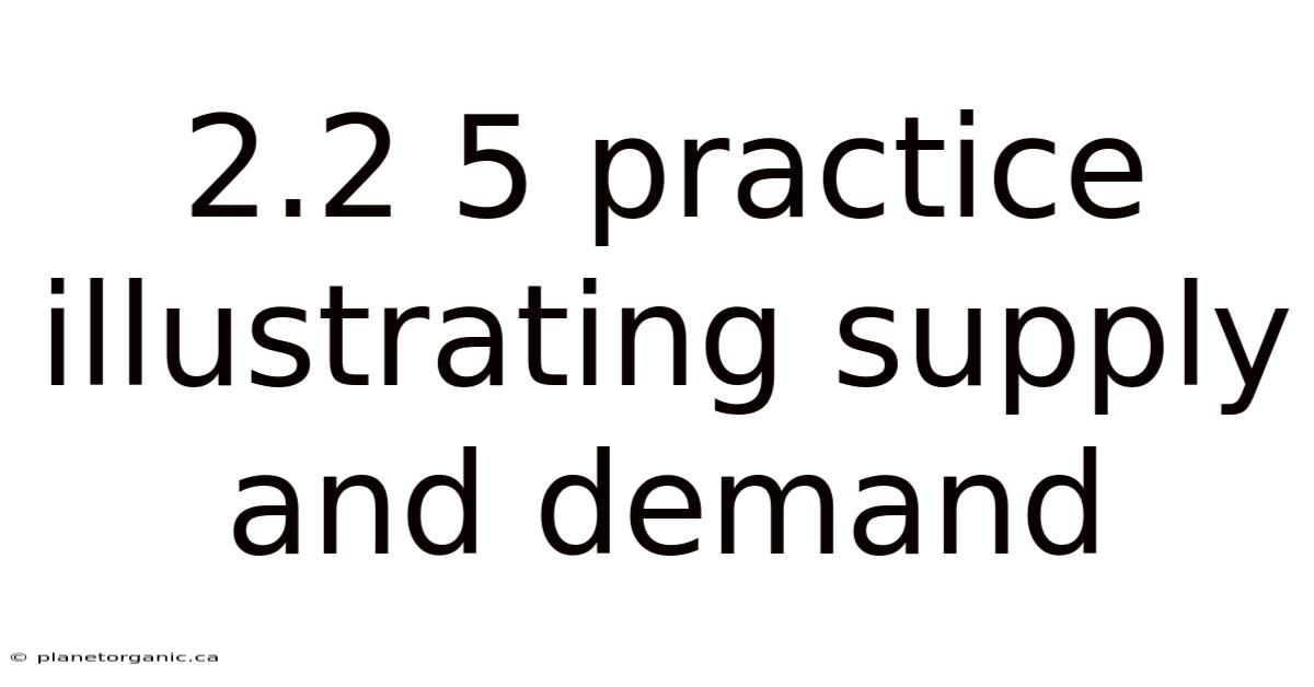 2.2 5 Practice Illustrating Supply And Demand