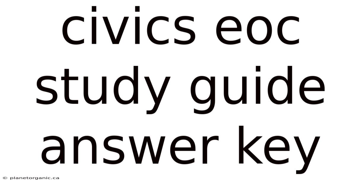 Civics Eoc Study Guide Answer Key