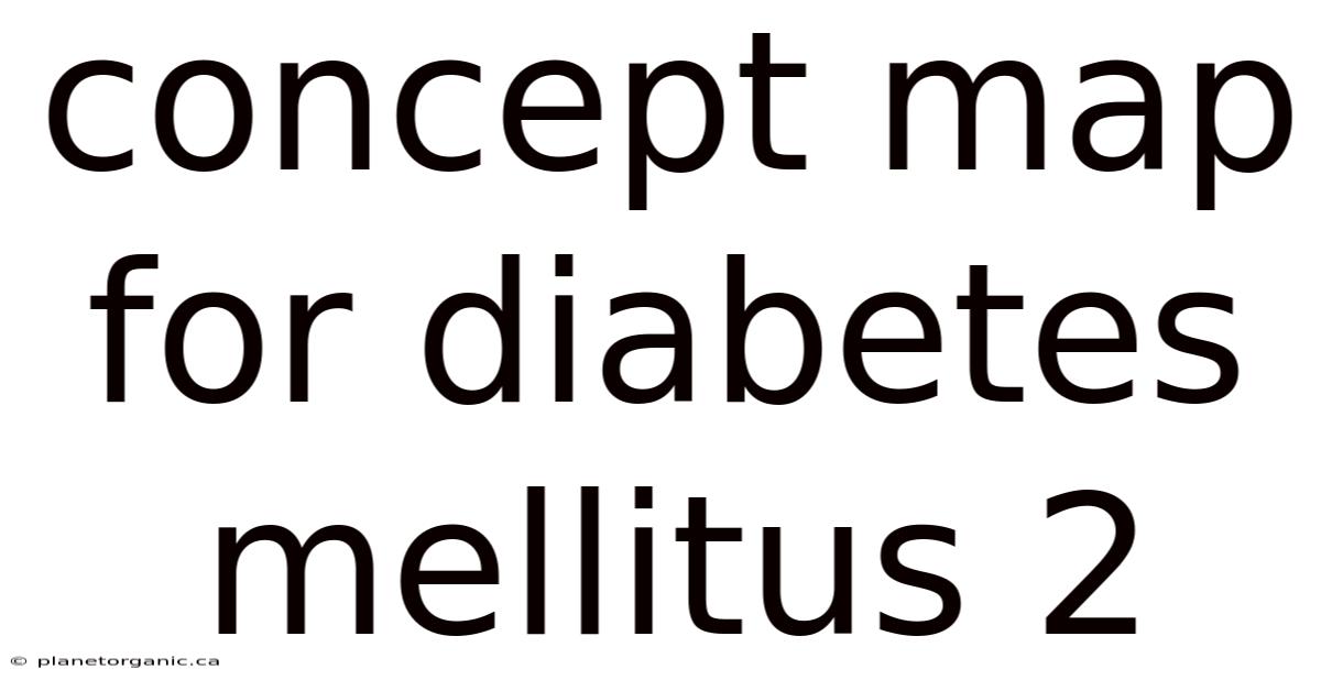 Concept Map For Diabetes Mellitus 2