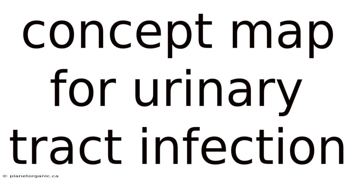 Concept Map For Urinary Tract Infection