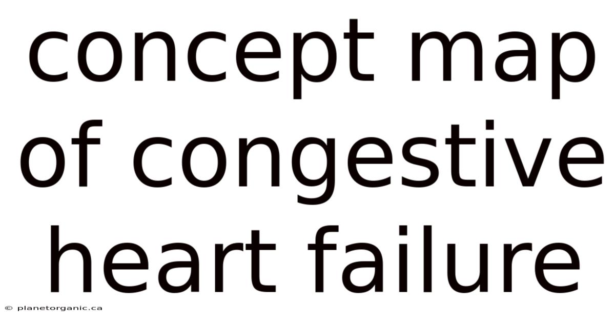 Concept Map Of Congestive Heart Failure