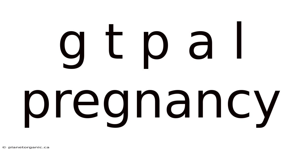 G T P A L Pregnancy