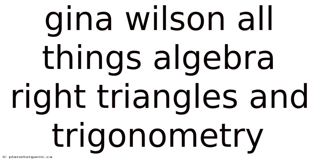 Gina Wilson All Things Algebra Right Triangles And Trigonometry