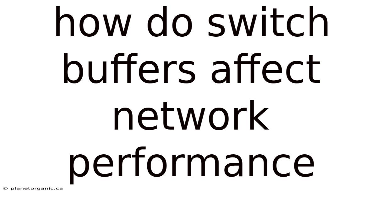 How Do Switch Buffers Affect Network Performance