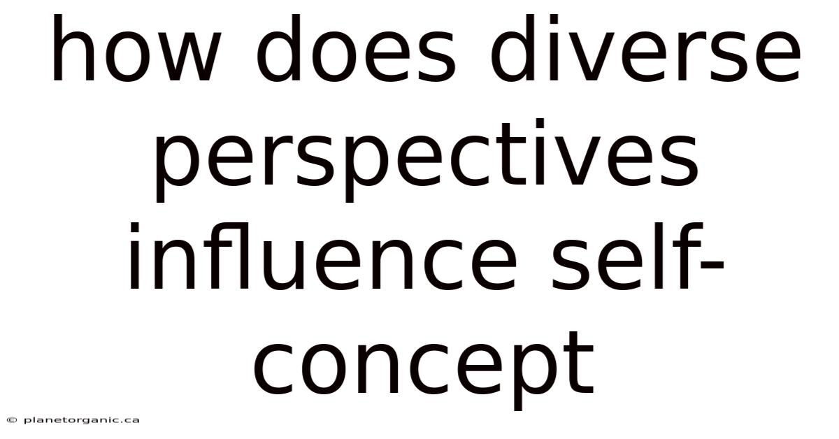 How Does Diverse Perspectives Influence Self-concept