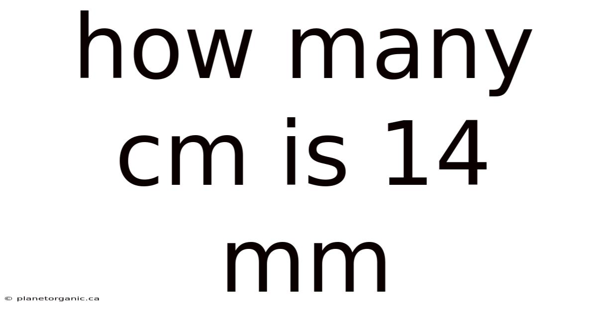How Many Cm Is 14 Mm