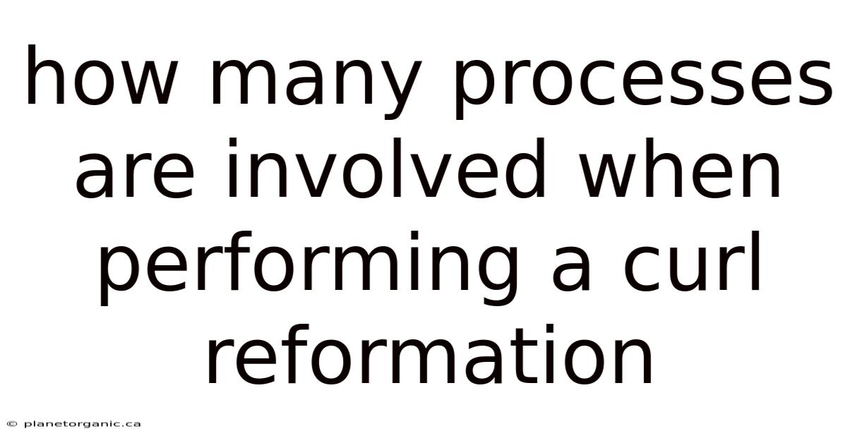 How Many Processes Are Involved When Performing A Curl Reformation