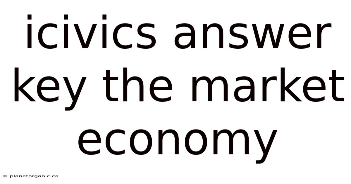 Icivics Answer Key The Market Economy