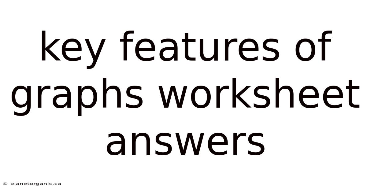 Key Features Of Graphs Worksheet Answers