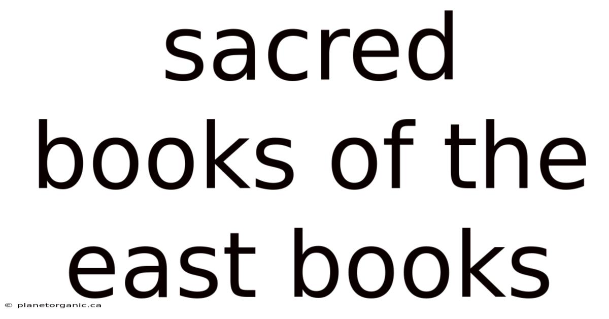 Sacred Books Of The East Books