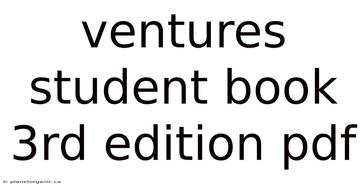 Ventures Student Book 3rd Edition Pdf