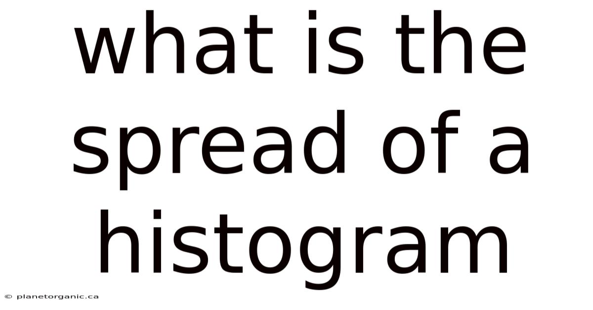 What Is The Spread Of A Histogram